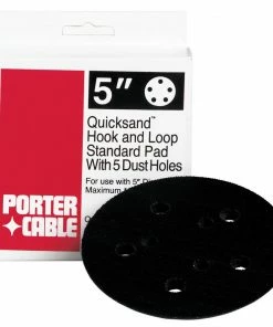 PORTER-CABLE 5-in W x 5-in L Pad-Grit Premium Sandpaper