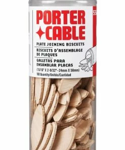 PORTER-CABLE Woodworking Tool Accessories Plate Joining Biscuits, Size 20 (24x58mm), 100-Pack