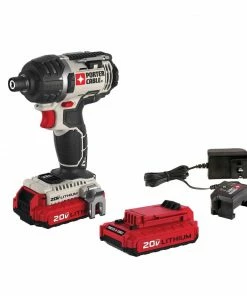 PORTER-CABLE Impact Drivers 20-volt Max 1/4-in Variable Speed Cordless Impact Driver (2-Batteries Included)