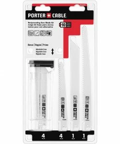 PORTER-CABLE Reciprocating Saw Blades 10-Pack Bi-Metal Set Wood/Metal Cutting Reciprocating Saw Blade Set