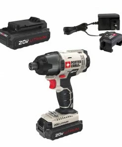 PORTER-CABLE Impact Drivers 20-volt Max 1/4-in Variable Speed Cordless Impact Driver (2-Batteries Included)