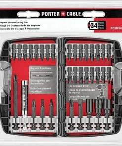PORTER-CABLE Impact Driver Bits FlexTorq 34-Piece Set x Set Impact Driver Bit Set
