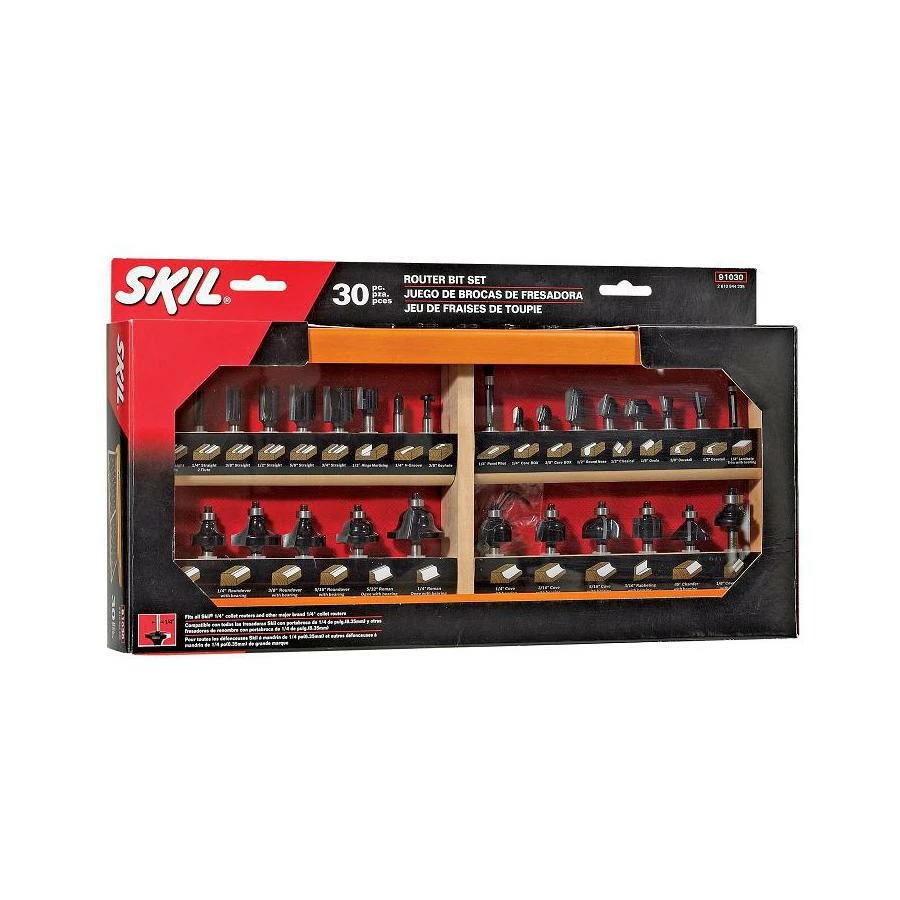 SKIL Router Bit Sets 30-Piece Carbide-Tipped Router Bit Set 3 SKIL Router Bit Sets 30-Piece Carbide-Tipped Router Bit Set - Image 3