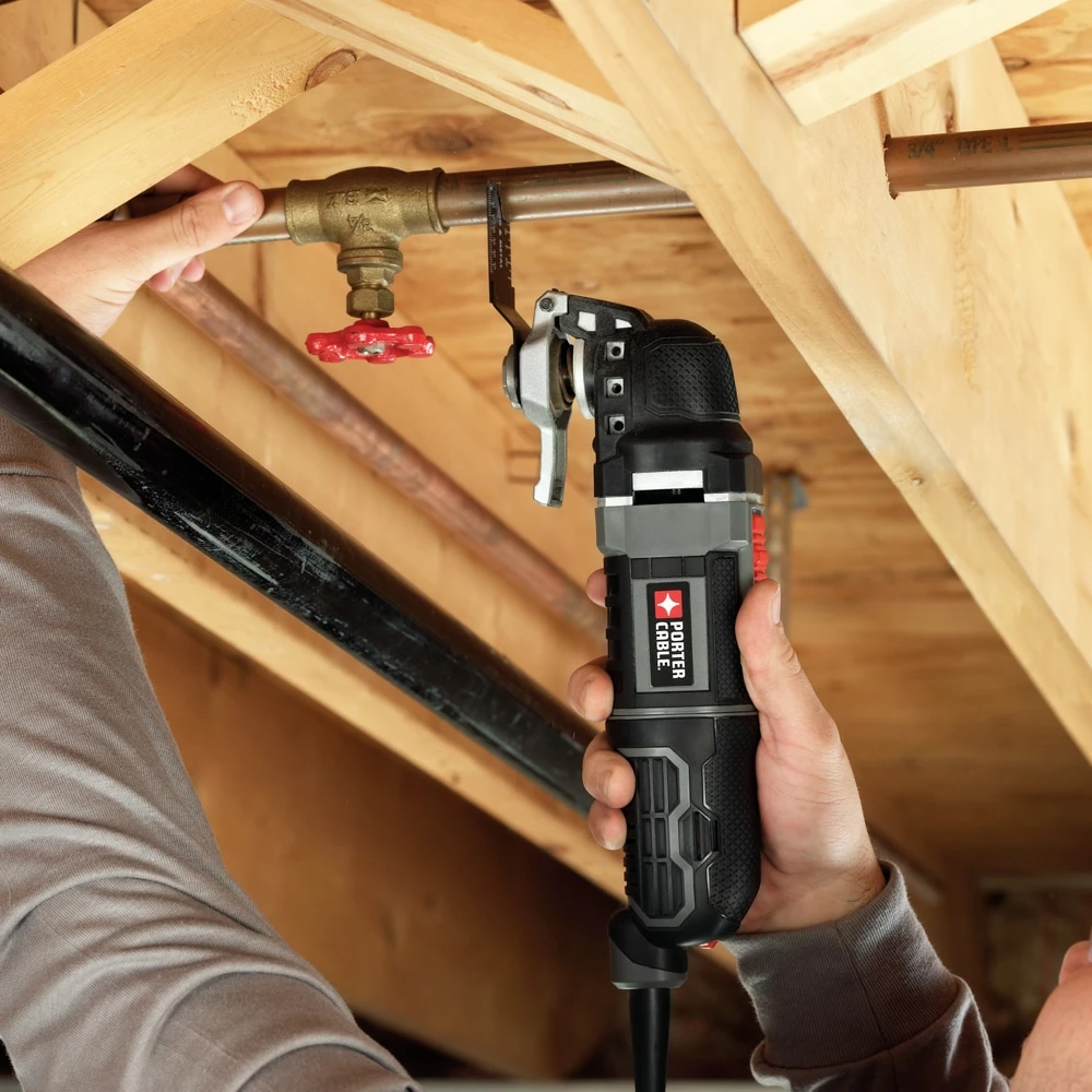 PORTER-CABLE Oscillating Tool Kits Corded 3-Amp Variable Speed Oscillating Multi-Tool Kit with Hard Case 4 PORTER-CABLE Oscillating Tool Kits Corded 3-Amp Variable Speed Oscillating Multi-Tool Kit with Hard Case - Image 4