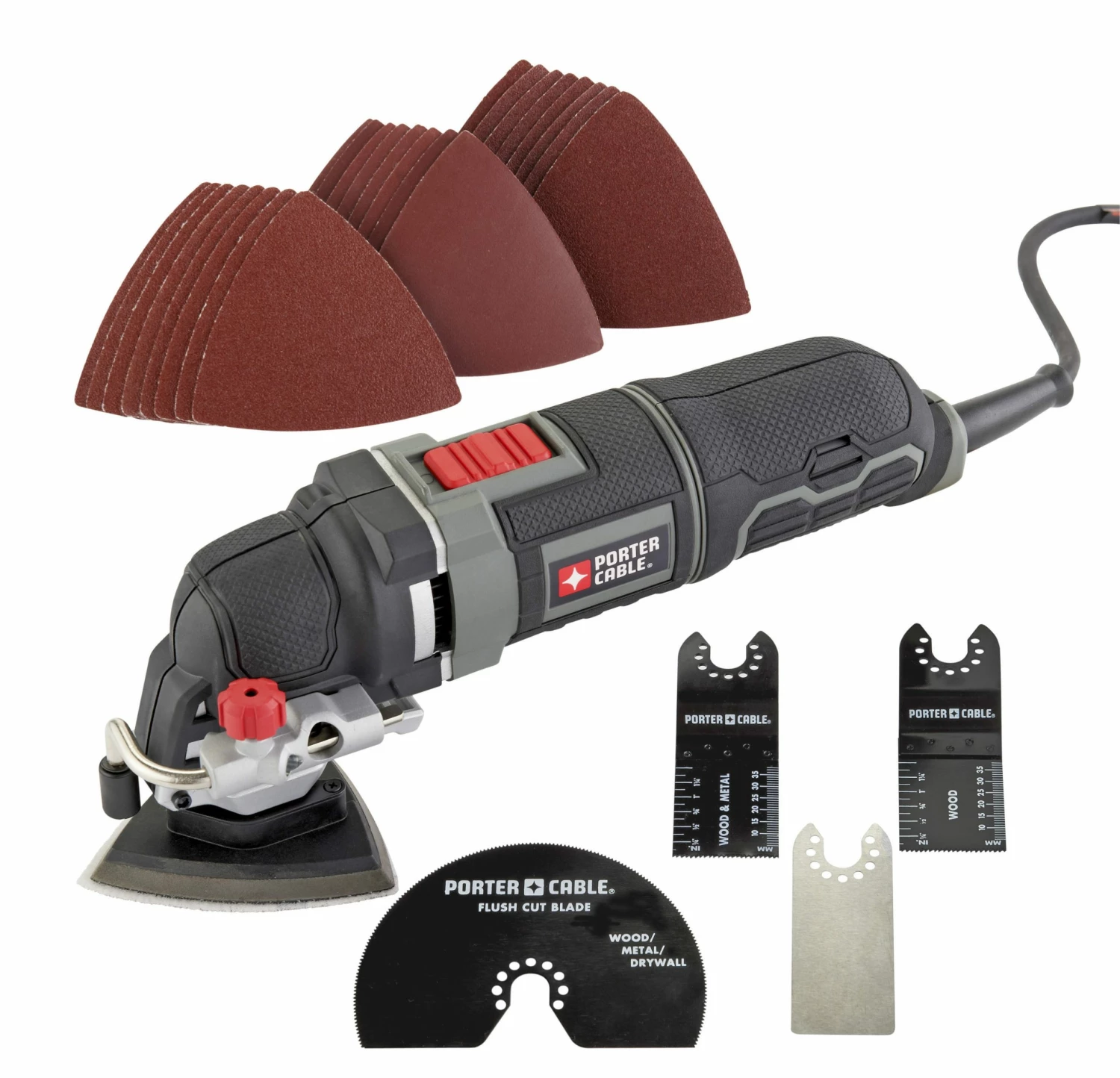 PORTER-CABLE Oscillating Tool Kits Corded 3-Amp Variable Speed Oscillating Multi-Tool Kit with Hard Case 6 PORTER-CABLE Oscillating Tool Kits Corded 3-Amp Variable Speed Oscillating Multi-Tool Kit with Hard Case - Image 6