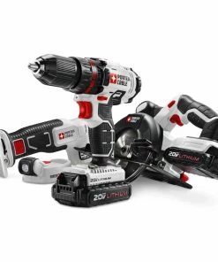 PORTER-CABLE Power Tool Combo Kits 4-Tool 20-Volt Max Power Tool Combo Kit with Soft Case (2-Batteries Included and Charger Included) -PORTER CABLE Online Store 04739898
