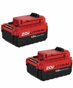 PORTER-CABLE Power Tool Batteries & Chargers 20-Volt Max 2-Pack Amp-Hour Lithium Power Tool Battery Kit