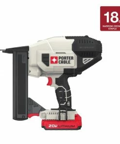 PORTER-CABLE Nailers 18-Gauge 20-Volt Max Cordless Narrow Crown Stapler Nailer
