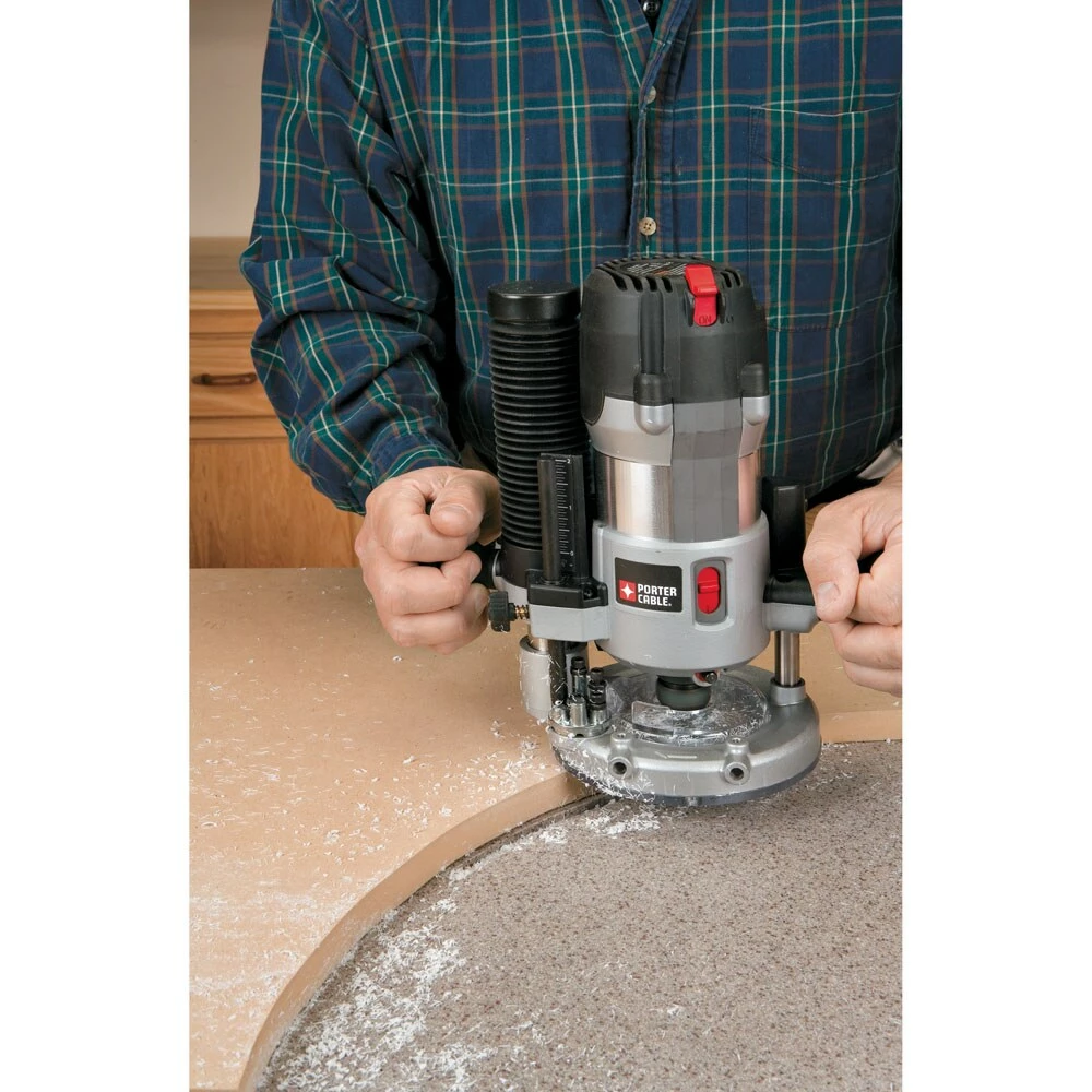 PORTER-CABLE Routers Porter Cable 1/4-in and 1/2-in 2.25-HP Variable Speed Combo Fixed/Plunge Corded Router Case 6 PORTER-CABLE Routers Porter Cable 1/4-in and 1/2-in 2.25-HP Variable Speed Combo Fixed/Plunge Corded Router Case - Image 6