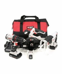 PORTER-CABLE Power Tool Combo Kits 4-Tool 20-Volt Max Power Tool Combo Kit with Soft Case (2-Batteries Included and Charger Included) -PORTER CABLE Online Store 05208338