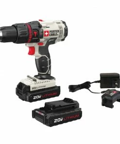PORTER-CABLE Hammer Drills 1/2-in 20-volt Max Variable Speed Cordless Hammer Drill (2-Batteries Included)