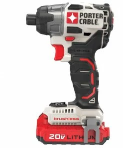 PORTER-CABLE Impact Drivers 20-volt Max 1/4-in Variable Speed Brushless Cordless Impact Driver (2-Batteries Included) -PORTER CABLE Online Store 05403057