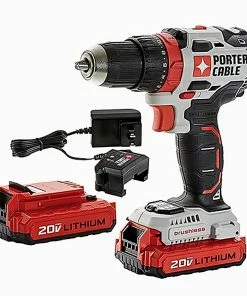 PORTER-CABLE Drills 20-volt Max 1/2-in Brushless Cordless Drill (2-Batteries Included and Charger Included)