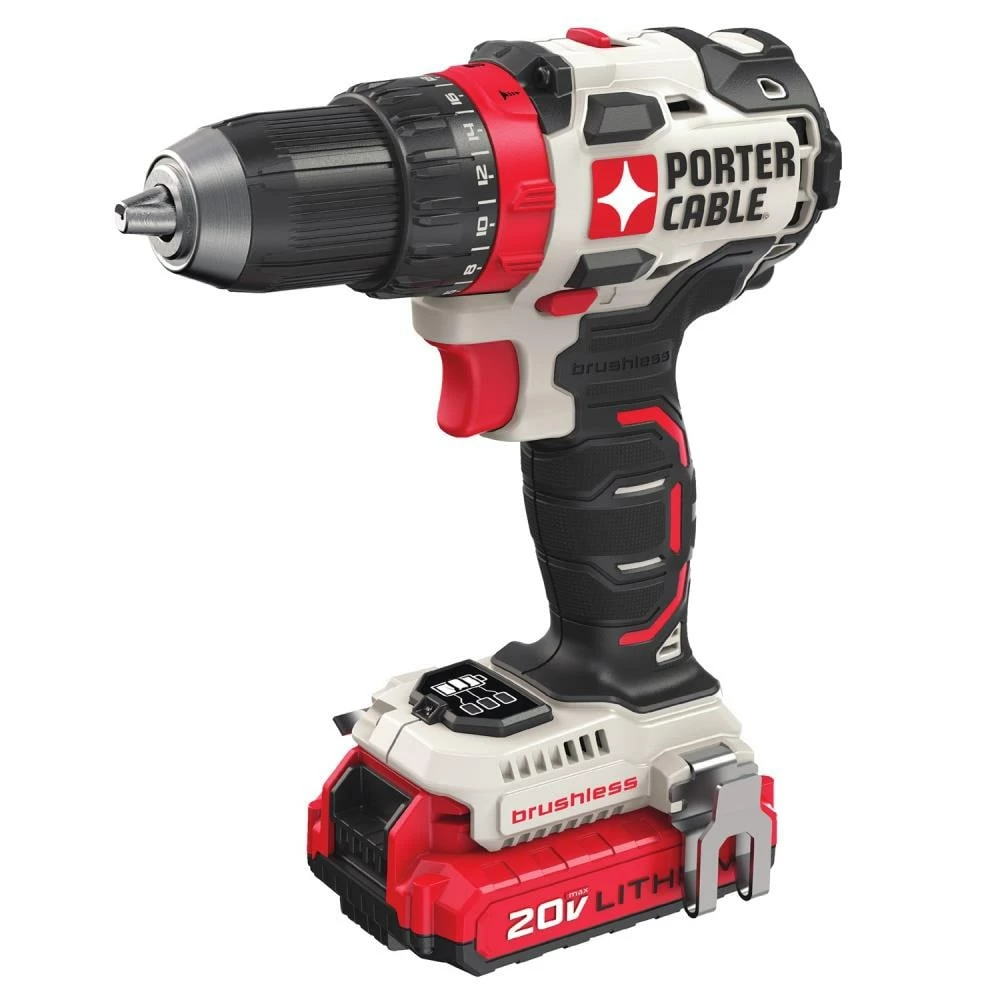 PORTER-CABLE Drills 20-volt Max 1/2-in Brushless Cordless Drill (2-Batteries Included and Charger Included) 2 PORTER-CABLE Drills 20-volt Max 1/2-in Brushless Cordless Drill (2-Batteries Included and Charger Included) - Image 2