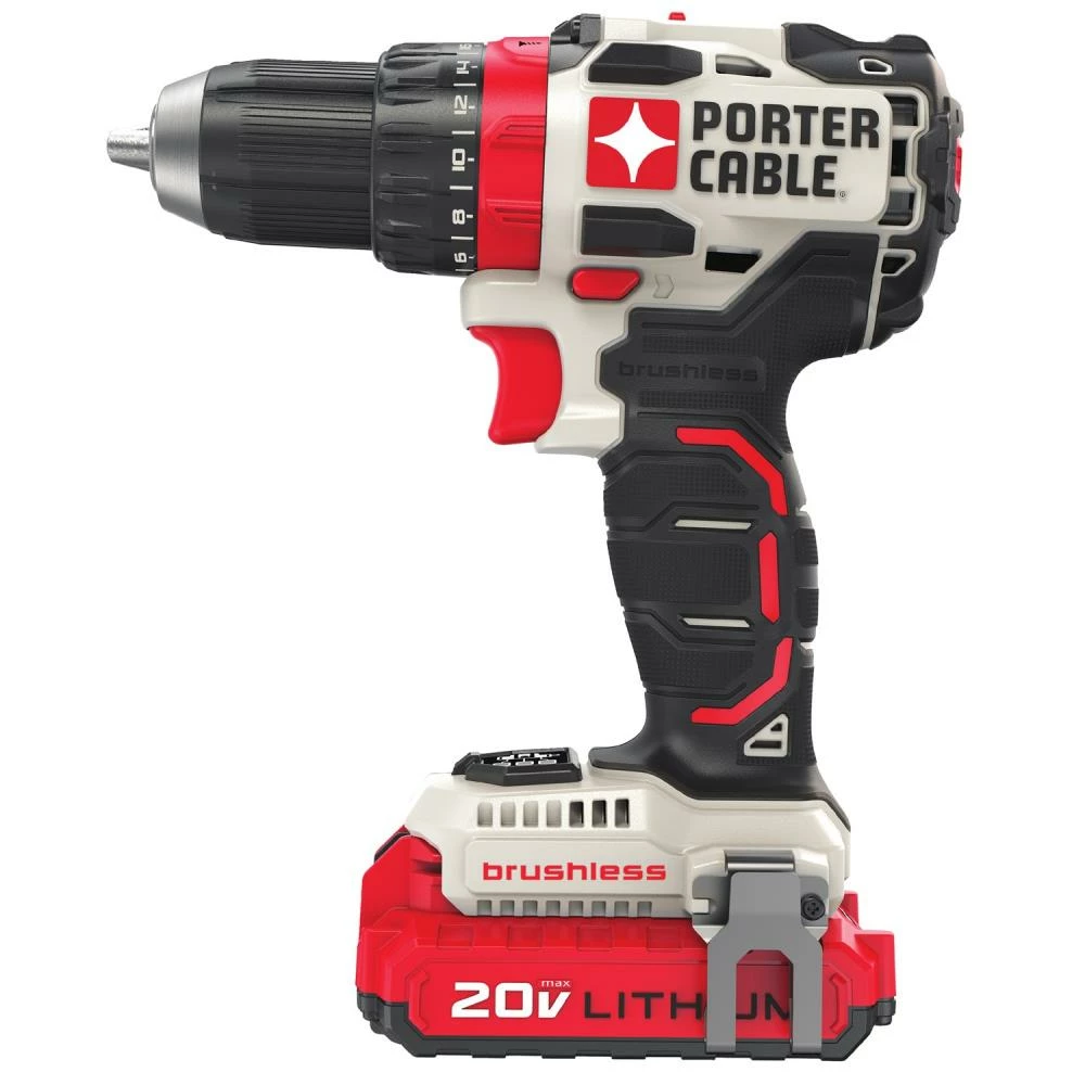PORTER-CABLE Drills 20-volt Max 1/2-in Brushless Cordless Drill (2-Batteries Included and Charger Included) 3 PORTER-CABLE Drills 20-volt Max 1/2-in Brushless Cordless Drill (2-Batteries Included and Charger Included) - Image 3
