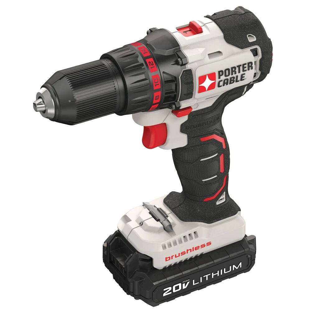 PORTER-CABLE Drills 20-volt Max 1/2-in Brushless Cordless Drill (2-Batteries Included and Charger Included) 8 PORTER-CABLE Drills 20-volt Max 1/2-in Brushless Cordless Drill (2-Batteries Included and Charger Included) - Image 8