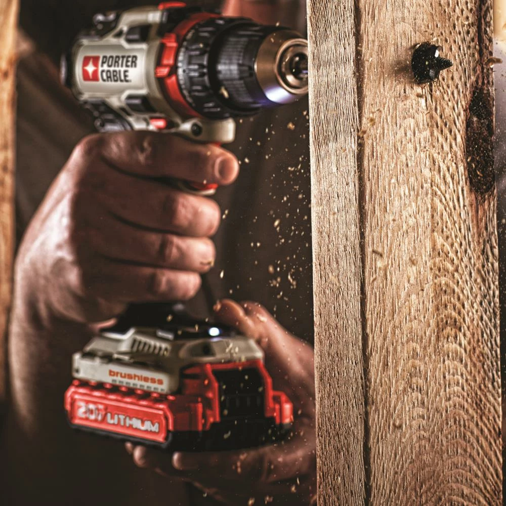 PORTER-CABLE Drills 20-volt Max 1/2-in Brushless Cordless Drill (2-Batteries Included and Charger Included) 5 PORTER-CABLE Drills 20-volt Max 1/2-in Brushless Cordless Drill (2-Batteries Included and Charger Included) - Image 5