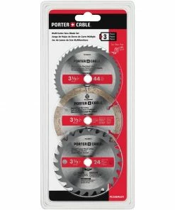 PORTER-CABLE Circular Saw Blades 3-Pack 3-9/16-in Set Carbide Circular Saw Blade Set