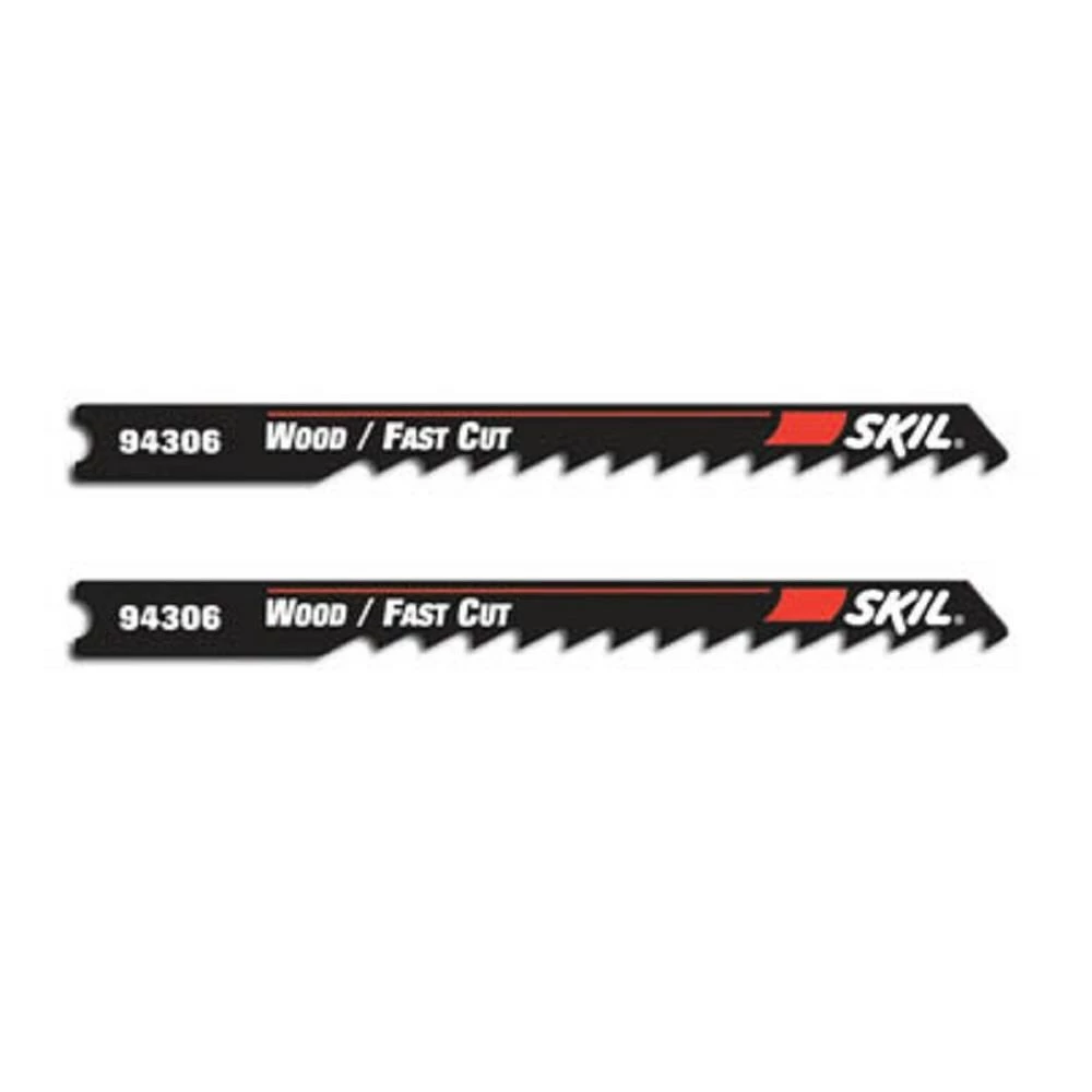 SKIL Jigsaw Blades 2-Pack 3-1/4-in U-shank High-carbon Steel Jigsaw Blade Set 2 SKIL Jigsaw Blades 2-Pack 3-1/4-in U-shank High-carbon Steel Jigsaw Blade Set - Image 2