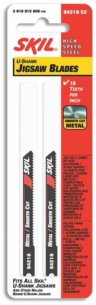 SKIL Jigsaw Blades 2-Pack 2-3/4-in U-shank High-speed Steel Jigsaw Blade Set 1 SKIL Jigsaw Blades 2-Pack 2-3/4-in U-shank High-speed Steel Jigsaw Blade Set