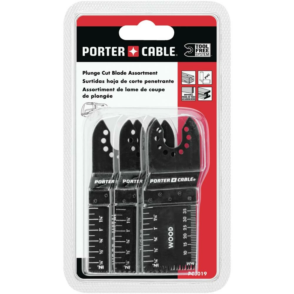 PORTER-CABLE Oscillating Tool Accessories 3-Pack High Speed Steel Oscillating Tool Blade 2 PORTER-CABLE Oscillating Tool Accessories 3-Pack High Speed Steel Oscillating Tool Blade - Image 2