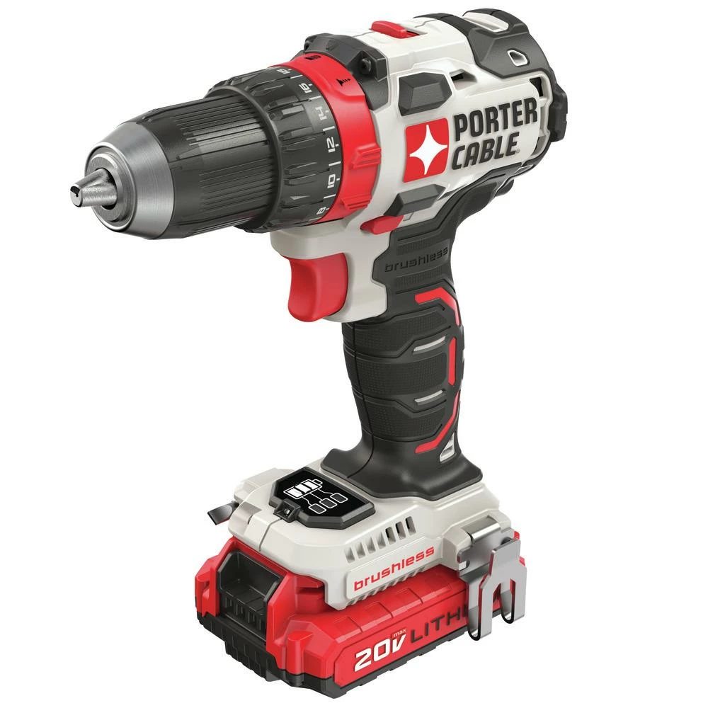 PORTER-CABLE Drills 20-volt Max 1/2-in Brushless Cordless Drill (2-Batteries Included and Charger Included) 7 PORTER-CABLE Drills 20-volt Max 1/2-in Brushless Cordless Drill (2-Batteries Included and Charger Included) - Image 7