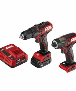 SKIL Power Tool Combo Kits PWR CORE 12 2-Tool 12-Volt Brushless Power Tool Combo Kit Case (1-Battery Included and Charger Included)