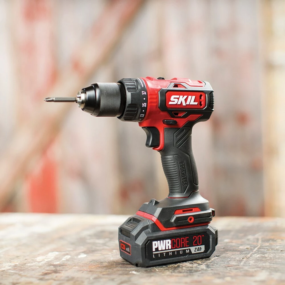 SKIL Drills PWR CORE 20-volt 1/2-in Brushless Cordless Drill (1-Battery Included and Charger Included) 2 SKIL Drills PWR CORE 20-volt 1/2-in Brushless Cordless Drill (1-Battery Included and Charger Included) - Image 2