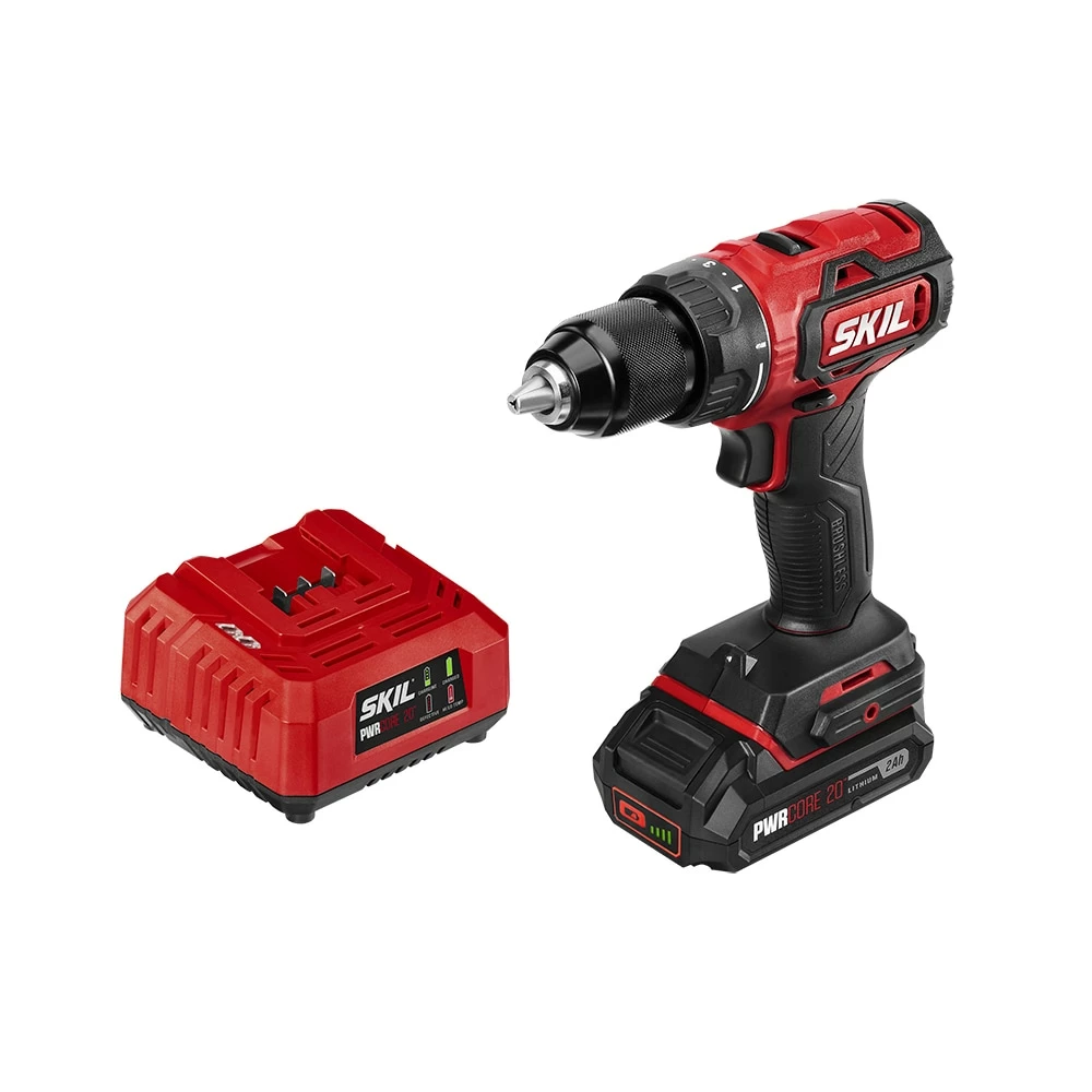 SKIL Drills PWR CORE 20-volt 1/2-in Brushless Cordless Drill (1-Battery Included and Charger Included) 1 SKIL Drills PWR CORE 20-volt 1/2-in Brushless Cordless Drill (1-Battery Included and Charger Included)