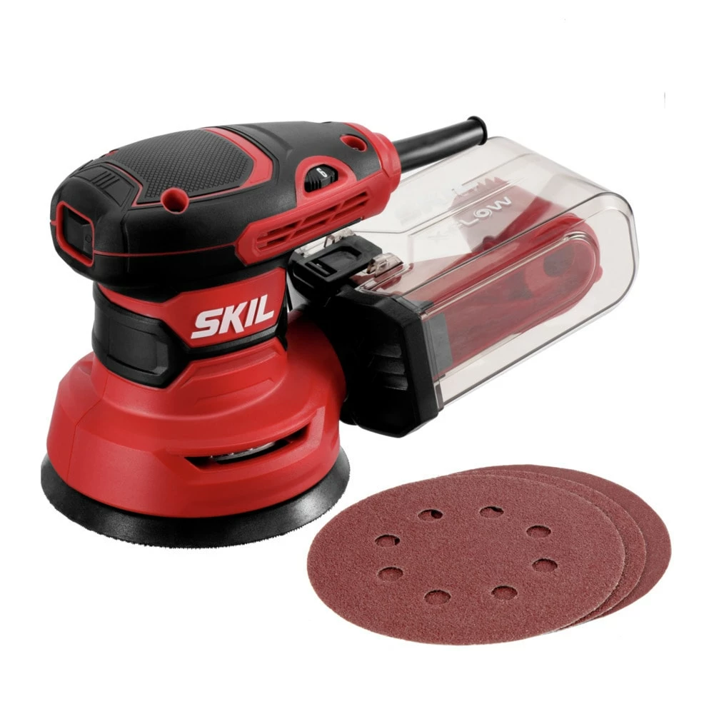 SKIL Power Sanders 120-Volt 2.8-Amp Corded Variable Speed Random Orbital Sander with Dust Management 1 SKIL Power Sanders 120-Volt 2.8-Amp Corded Variable Speed Random Orbital Sander with Dust Management