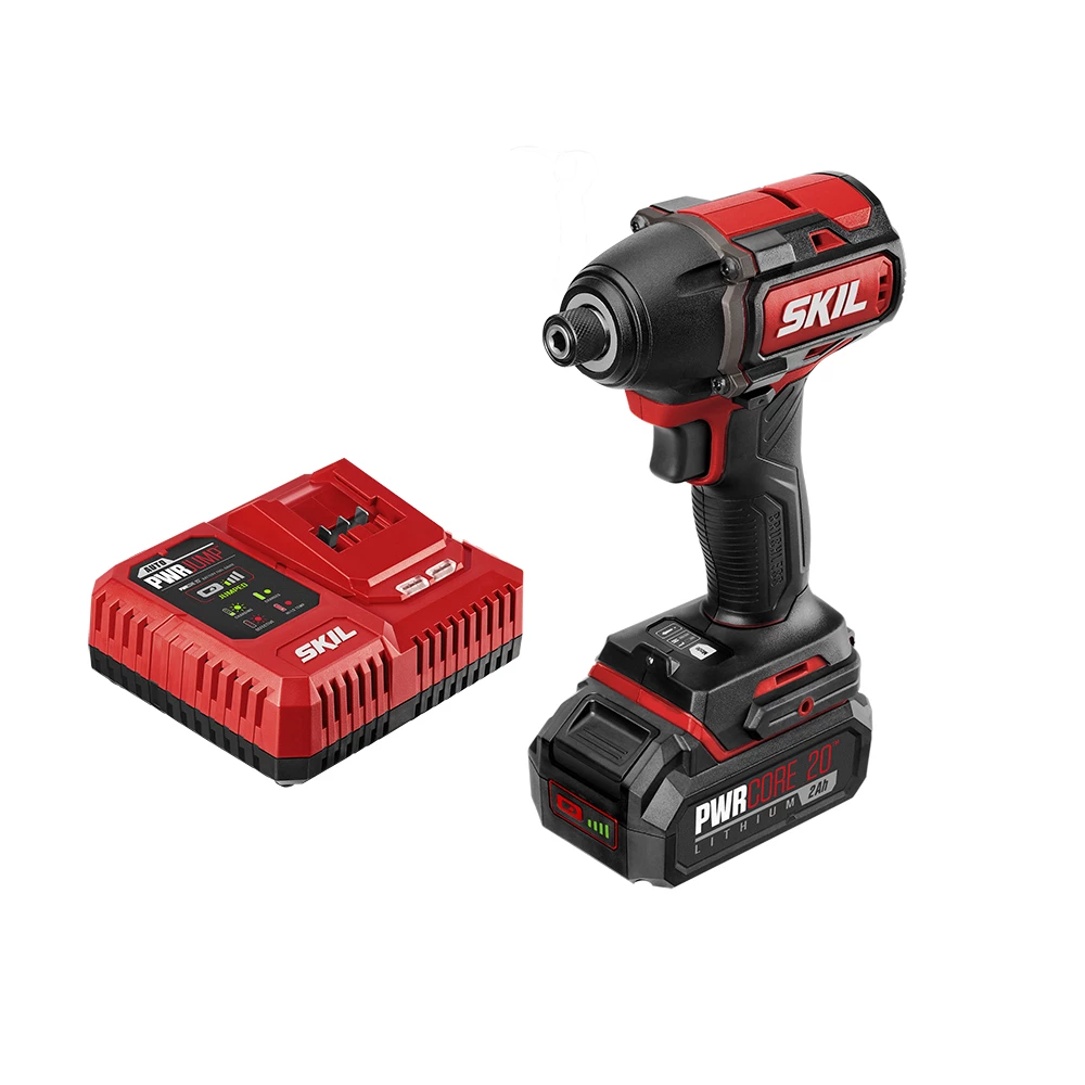 SKIL Impact Drivers PWR CORE 20-volt 1/4-in Variable Speed Brushless Cordless Impact Driver (1-Battery Included) 1 SKIL Impact Drivers PWR CORE 20-volt 1/4-in Variable Speed Brushless Cordless Impact Driver (1-Battery Included)