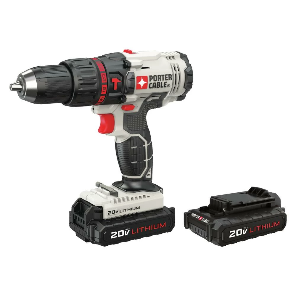 PORTER-CABLE Hammer Drills 1/2-in 20-volt Max Variable Speed Cordless Hammer Drill (2-Batteries Included) 6 PORTER-CABLE Hammer Drills 1/2-in 20-volt Max Variable Speed Cordless Hammer Drill (2-Batteries Included) - Image 6