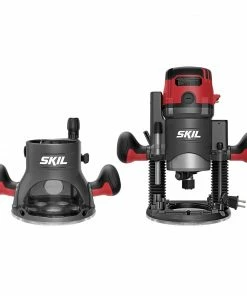 SKIL Routers 1/4-in and 1/2-in 14-Amp 2-HP Variable Speed Combo Fixed/Plunge Corded Router (Tool Only)