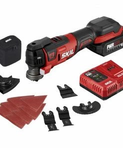 SKIL Oscillating Tool Kits PWR CORE 20 33-Piece Brushless 20-volt Variable Speed Oscillating Multi-Tool Kit (1-Battery Included)
