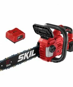 SKIL Cordless Electric Chainsaws PWR CORE 20-volt 12-in Brushless Cordless Electric Chainsaw 4 Ah (Battery and Charger Included)
