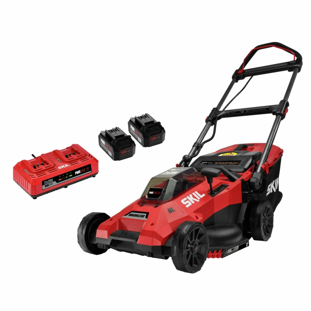SKIL Cordless Electric Push Lawn Mowers PWR CORE 20-volt Brushless 18-in Push Cordless Electric Lawn Mower 4 Ah (Battery and Charger Included) 1 SKIL Cordless Electric Push Lawn Mowers PWR CORE 20-volt Brushless 18-in Push Cordless Electric Lawn Mower 4 Ah (Battery and Charger Included)