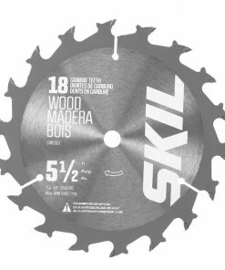 SKIL Circular Saw Blades Construction 5-1/2-in 18-Tooth Tungsten Carbide-tipped Steel Circular Saw Blade