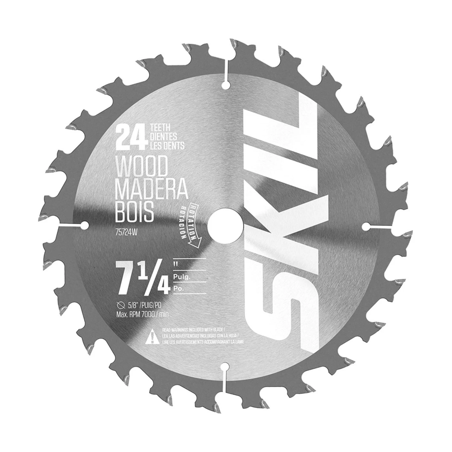 SKIL Circular Saw Blades Construction 7-1/4-in 24-Tooth Tungsten Carbide-tipped Steel Circular Saw Blade 1 SKIL Circular Saw Blades Construction 7-1/4-in 24-Tooth Tungsten Carbide-tipped Steel Circular Saw Blade