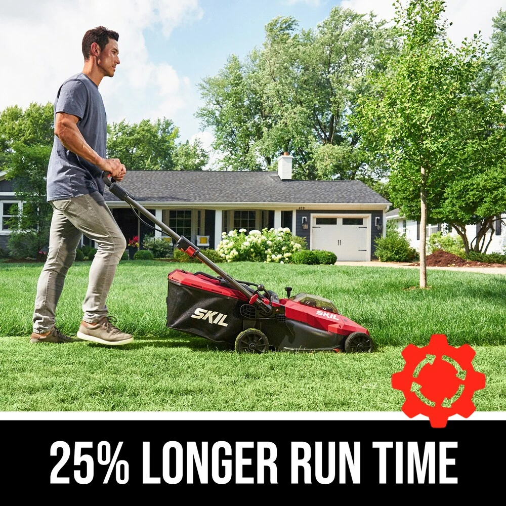 SKIL Cordless Electric Push Lawn Mowers PWR CORE 20-volt Brushless 18-in Push Cordless Electric Lawn Mower 4 Ah (Battery and Charger Included) 2 SKIL Cordless Electric Push Lawn Mowers PWR CORE 20-volt Brushless 18-in Push Cordless Electric Lawn Mower 4 Ah (Battery and Charger Included) - Image 2