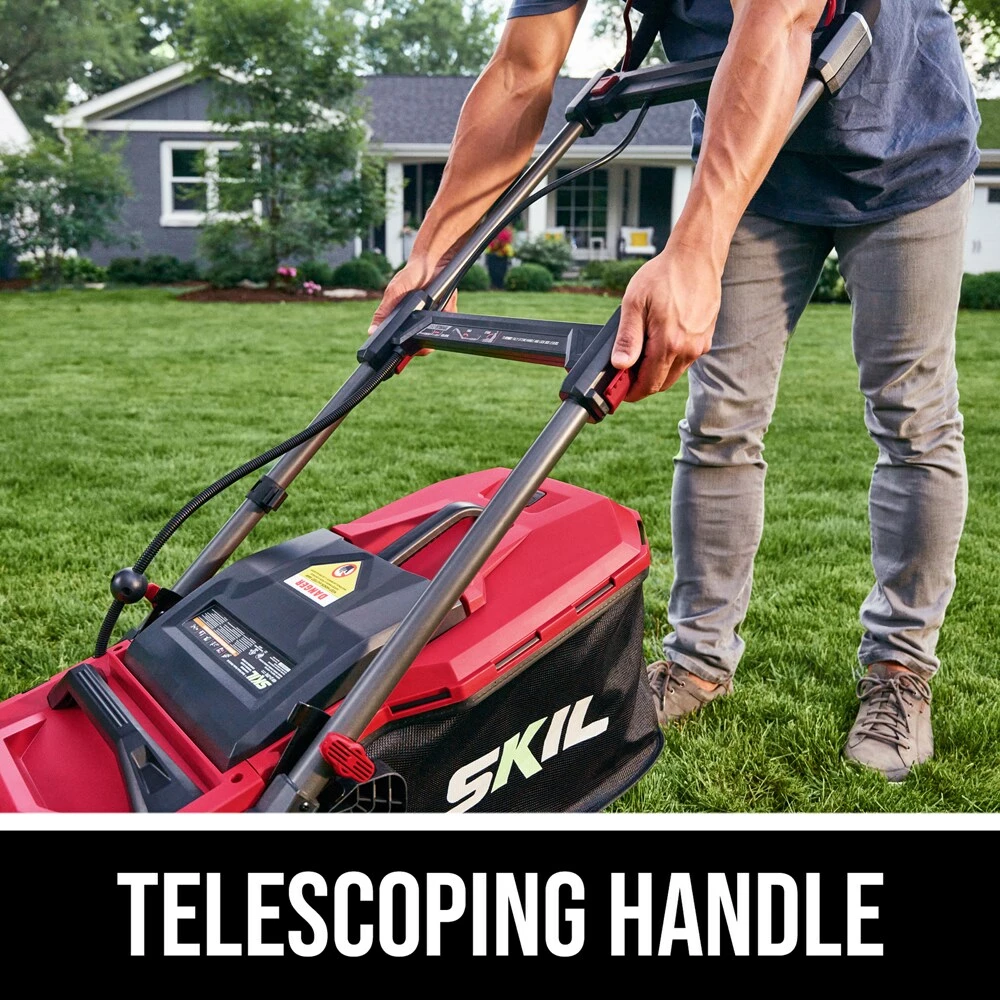 SKIL Cordless Electric Push Lawn Mowers PWR CORE 20-volt Brushless 18-in Push Cordless Electric Lawn Mower 4 Ah (Battery and Charger Included) 5 SKIL Cordless Electric Push Lawn Mowers PWR CORE 20-volt Brushless 18-in Push Cordless Electric Lawn Mower 4 Ah (Battery and Charger Included) - Image 5