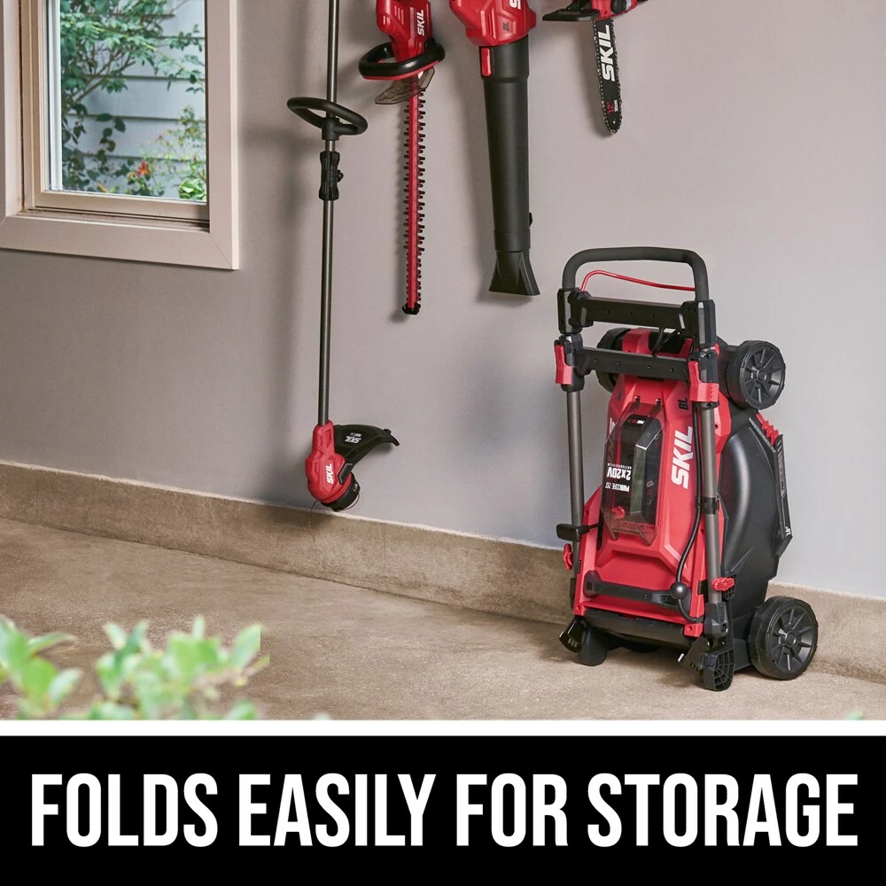 SKIL Cordless Electric Push Lawn Mowers PWR CORE 20-volt Brushless 18-in Push Cordless Electric Lawn Mower 4 Ah (Battery and Charger Included) 7 SKIL Cordless Electric Push Lawn Mowers PWR CORE 20-volt Brushless 18-in Push Cordless Electric Lawn Mower 4 Ah (Battery and Charger Included) - Image 7