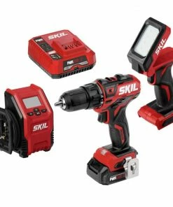 SKIL Power Tool Combo Kits PWR CORE 12 3-Tool 12-Volt Brushless Power Tool Combo Kit Case (1-Battery Included and Charger Included)