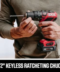 SKIL Hammer Drills 1/2-in 12-volt Variable Speed Brushless Cordless Hammer Drill (1-Battery Included) -PORTER CABLE Online Store 44004462