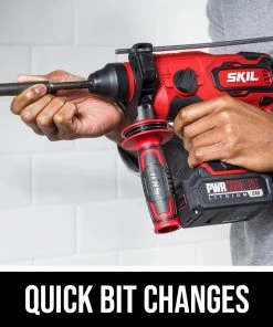SKIL Rotary Hammer Drills PWR CORE 20 20-Volt SDS-Plus Variable Speed Cordless Rotary Hammer Drill (1-Batteries Included) -PORTER CABLE Online Store 44004843