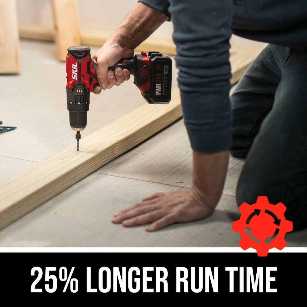 SKIL Hammer Drills PWR CORE 1/2-in 20-volt Variable Speed Cordless Hammer Drill (1-Battery Included) 2 SKIL Hammer Drills PWR CORE 1/2-in 20-volt Variable Speed Cordless Hammer Drill (1-Battery Included) - Image 2