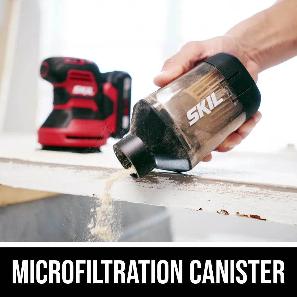 SKIL Power Sanders PWR CORE 20-Volt Cordless Variable Speed Random Orbital Sander with Dust Management (Battery Included) 6 SKIL Power Sanders PWR CORE 20-Volt Cordless Variable Speed Random Orbital Sander with Dust Management (Battery Included) - Image 6