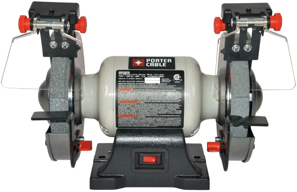PORTER-CABLE Bench Grinders 6-in Bench Grinder with Built-in Light 8 PORTER-CABLE Bench Grinders 6-in Bench Grinder with Built-in Light - Image 8