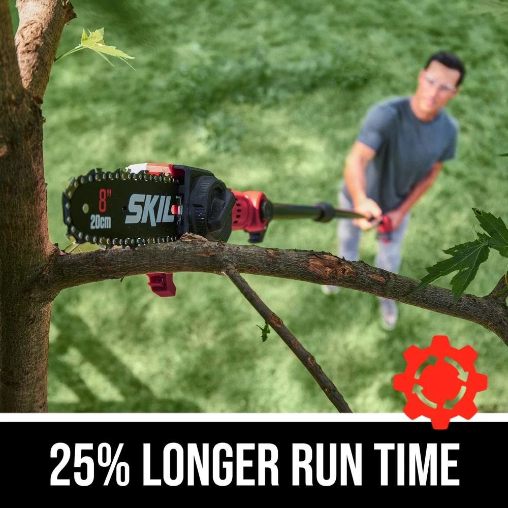 SKIL Cordless Electric Pole Saws PWR CORE 20-volt 8-in Cordless Electric Pole Saw 2 Ah (Battery & Charger Included) 2 SKIL Cordless Electric Pole Saws PWR CORE 20-volt 8-in Cordless Electric Pole Saw 2 Ah (Battery & Charger Included) - Image 2