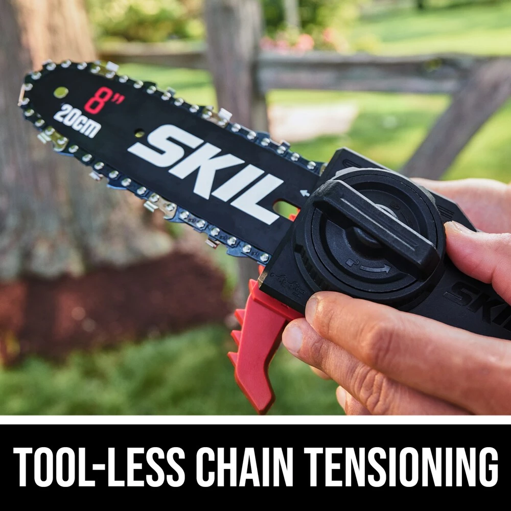 SKIL Cordless Electric Pole Saws PWR CORE 20-volt 8-in Cordless Electric Pole Saw 2 Ah (Battery & Charger Included) 4 SKIL Cordless Electric Pole Saws PWR CORE 20-volt 8-in Cordless Electric Pole Saw 2 Ah (Battery & Charger Included) - Image 4