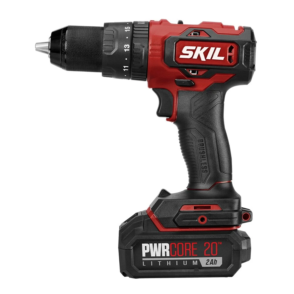 SKIL Hammer Drills 1/2-in 20-volt 2-Amp Variable Speed Brushless Cordless Hammer Drill (1-Battery Included) 10 SKIL Hammer Drills 1/2-in 20-volt 2-Amp Variable Speed Brushless Cordless Hammer Drill (1-Battery Included) - Image 10